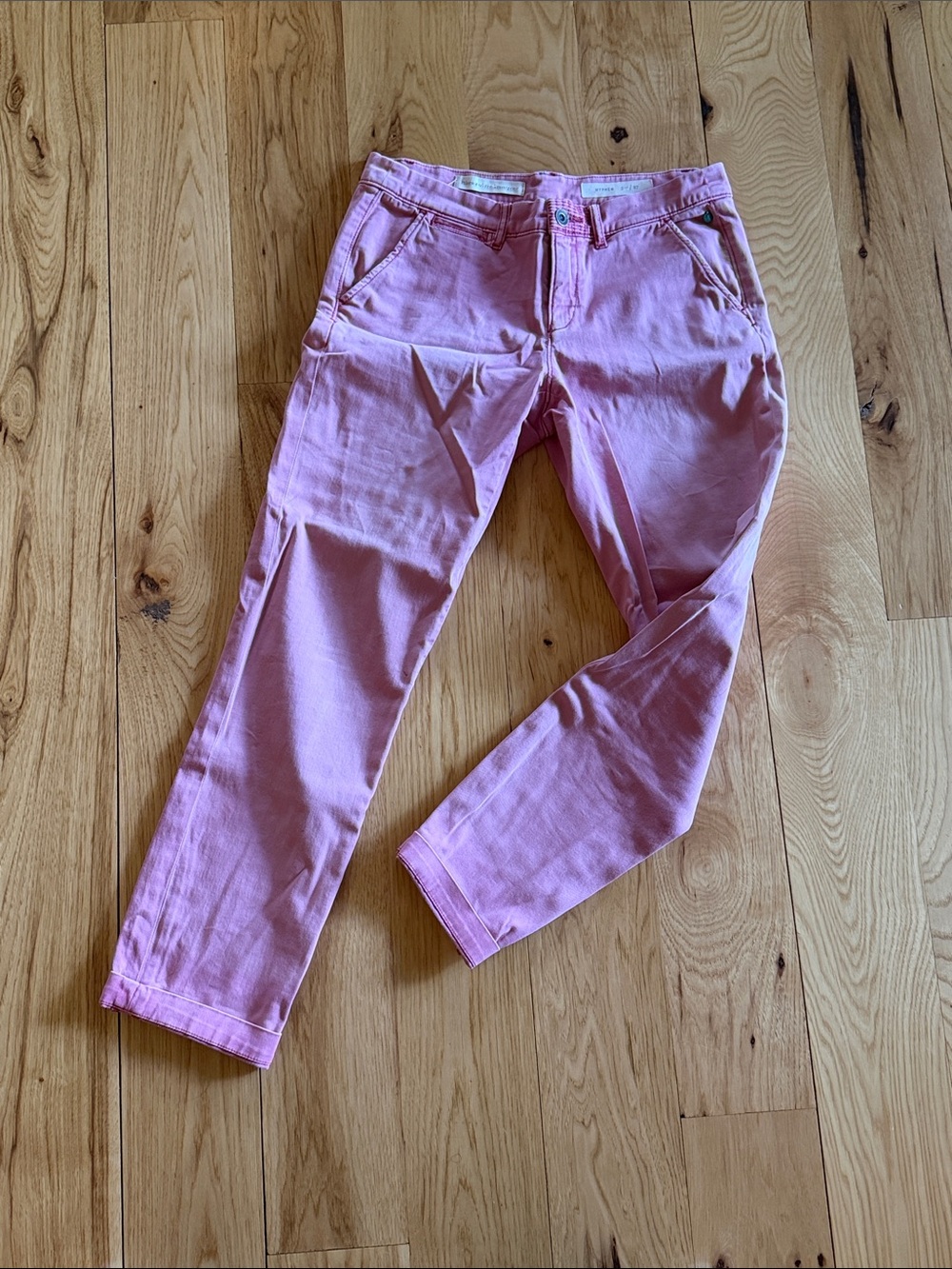 Pilcro Pink Ankle Crop pants (pink)